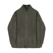 Half Turtleneck Men's Spring And Autumn All-matching Lazy Style Solid Color Sweater Coat